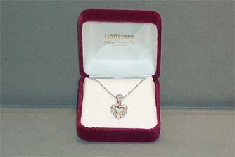 14 Karat Diamond Heart Pendant